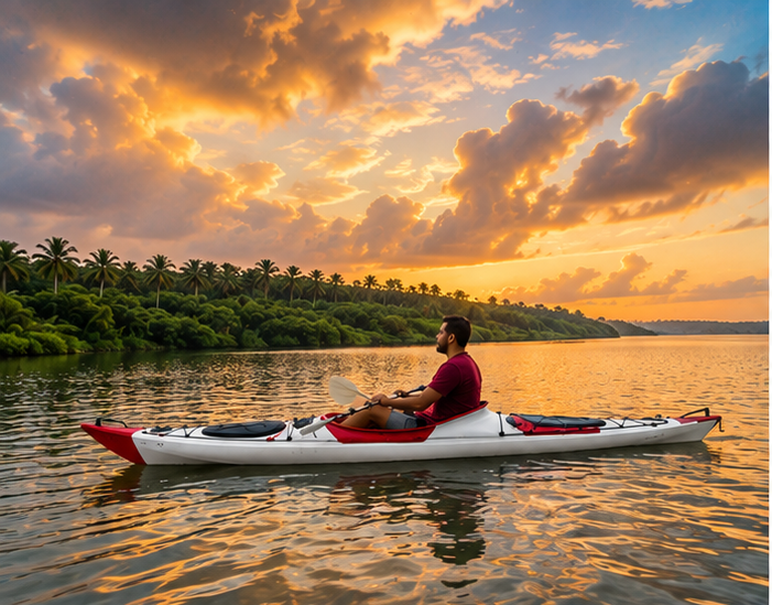 Sunset lagoon kayaking cruise